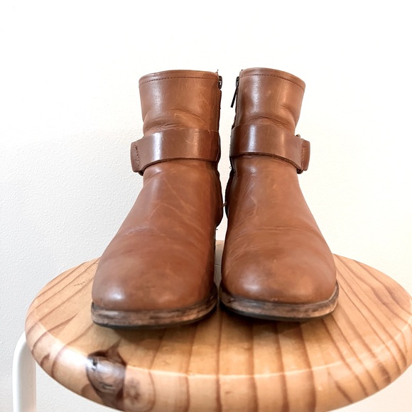 Frye Brown Leather Ankle Boots - Picture 2 of 6